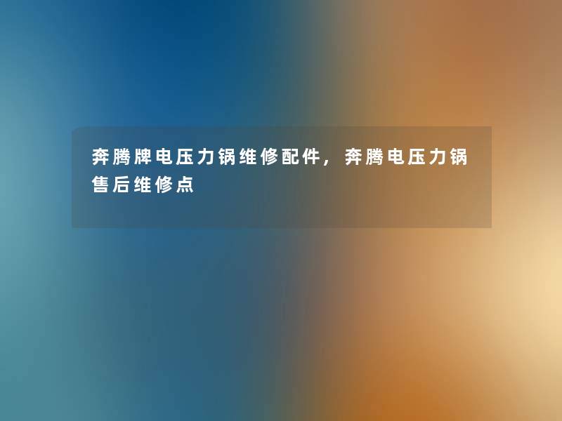 奔腾牌电压力锅维修配件,奔腾电压力锅售后维修点